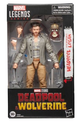 Marvel Legends Deadpool & Wolverine Logan with Headpool New Mint In Hand Rare-image