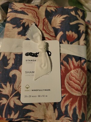 Pottery Barn Farrrell Print  Standard Sham Warm Multi-image