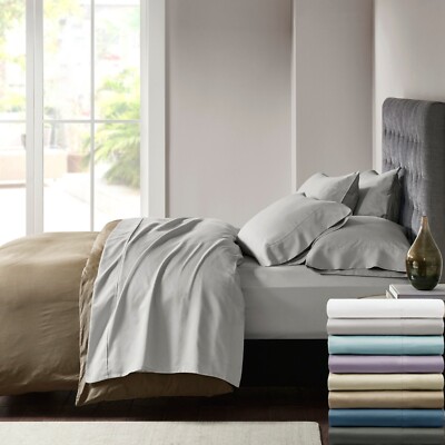 Madison Park 800 Thread Count Cotton Blend Sateen Deep Pocket Bed Sheet Set-image