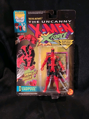 X-MEN DEADPOOL ACTION FIGURE 1992 TOY BIZ MARVEL DAGGER X-FORCE THE UNCANNY-image