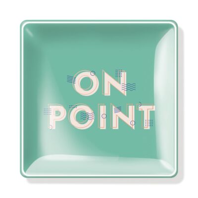 Fringe Studio On Point Green Square Tray-image