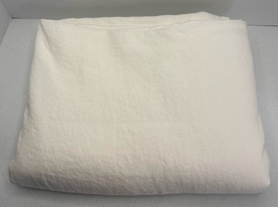 Pottery Barn Belgian Flax Linen Duvet Cover Full / Queen Ivory READ-image