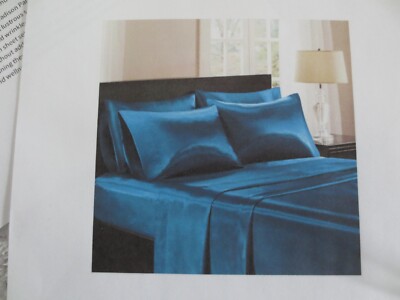 NIP 6-Pc. Madison Park ESSENTIALS Polyester TEAL KING SHEET SET-image
