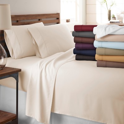 Bed Sheets Hypoallergenic 4 Piece Set - Kaycie Gray Hotel Collection-image
