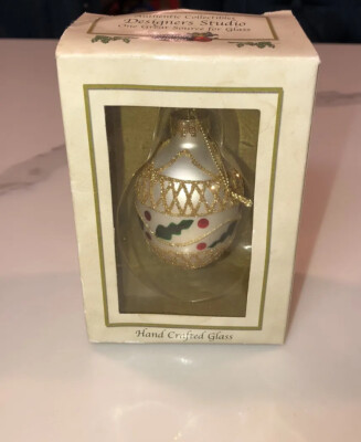 Vintage Designers Studio Hand Crafted Glass Ornament-image
