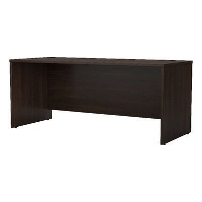 Studio C 72W x 30D Office Desk in Black Walnut - Engineered Wood-image