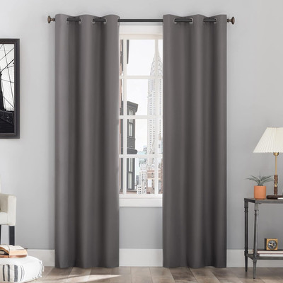 Cyrus Thermal 100% Blackout Grommet Curtain Single Panel-image
