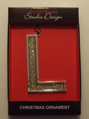 REGENT SQUARE STUDIO DESIGN CHRISTMAS ORNAMENT - LETTER 