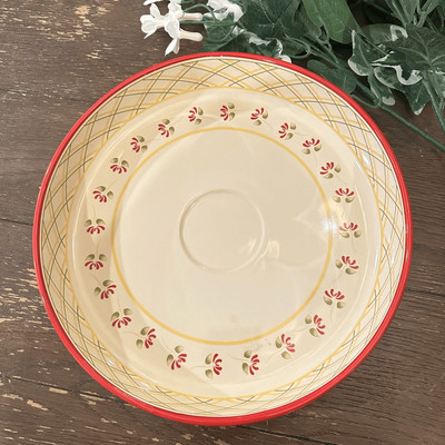 ROYAL DOULTON Chanticlair Large Round Chip & Dip Stoneware Microwave safe-image