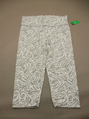 NWT DIP Size XL Womens Beige High Rise Stretch Pull On Athletic Yoga Capri 425-image