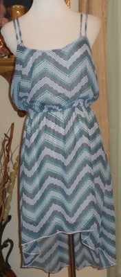 MULTI COLOR FULLY LINED DRESS WITH BACK DIP SIZE L BY TRIXXI--NEW-image