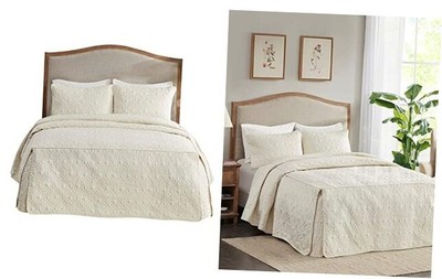  Quebec Split Corner Quilted Bedspread Classic Traditional Design All Season, -image