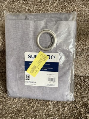Sun Zero Grommet Top Curtain Panel Pair 50'' x 63'' 1 Panel - GRAY-image