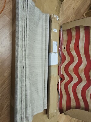 Madison Park Galen Basketweave Room Darkening Cordless Roman Shade, 33