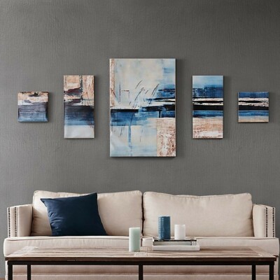 Madison Park Overseas Printed Canvas 5-Piece Wall Art-image