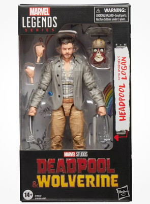 MARVEL LEGENDS DEADPOOL & WOLVERINE HEADPOOL & LOGAN FIGURE IN STOCK-image