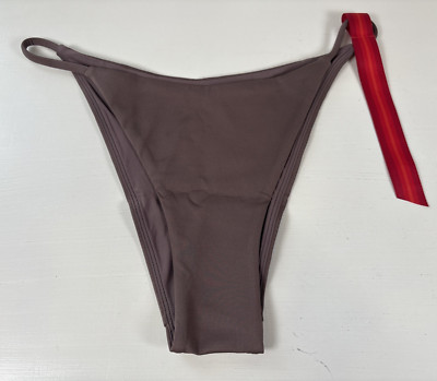 Left On Friday Swimwear Skinny Dip Bottom Deep Taupe Size Large-image