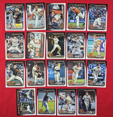 2024 Topps S1/S2/Update SAN FRANCISCO GIANTS 42-card Team Set Lee Harrison Snell-image