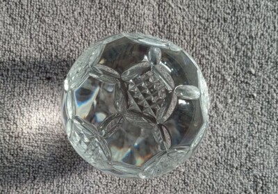VTG 80's Ball Shaped Heavy Crystal 2.5