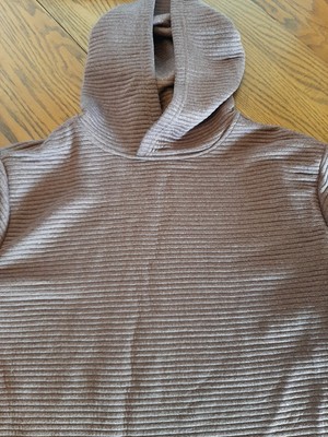 Dip Men's Waffle Hooded Pullover Mauve Sze XL Cotton Blend -image