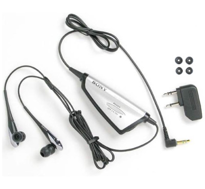 Sony MDR-NC11 Noise Canceling Earphones Sound Isolating Earbuds w/Adapter + Tips-image