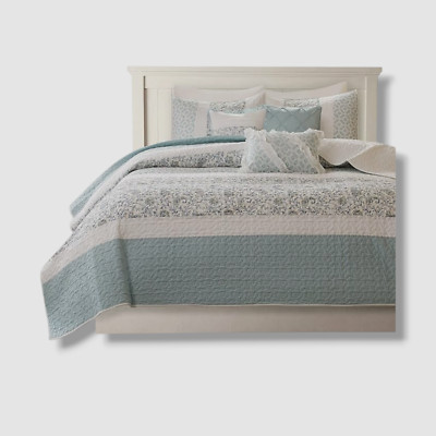 Madison Park Blue Dawn 6-Pc. Quilt Set Size| King/California King-image