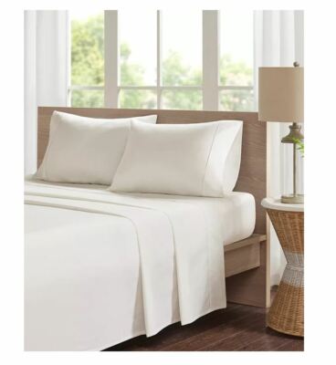 Madison Park Percale 3-PC Twin Cotton Sheet Set-Ivory T4102769-image