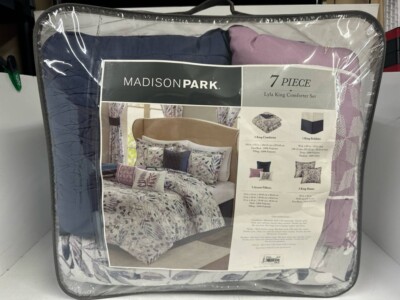 MSRP $229 Madison Park Lyla 7-Piece Comforter Set - King-image