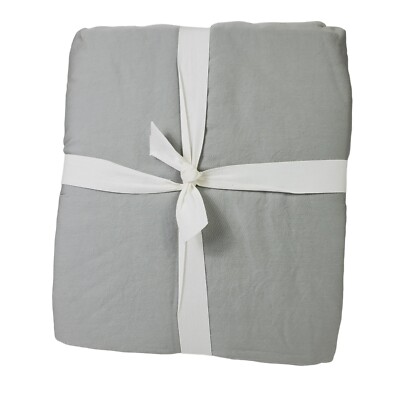 POTTERY BARN CASUAL TENCEL LYOCELL GRAY MIST KING/ CAL KING DUVET NWOT-image