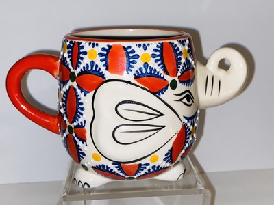 Yokohama Studio Mug Anthropologie Coffee Cup Hand Painted 3D Anthropomorphic-image