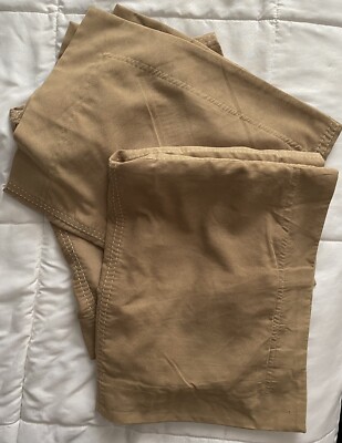 Pottery Barn Standard  Pillow Shams. Set Of 3 Tan White Stitching-image