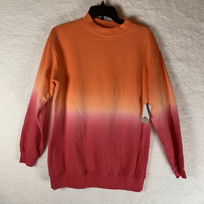 NWT BP Dip Dye Ombre Oversized Crewneck Sweatshirt Women's S Cotton Blend 4724-image