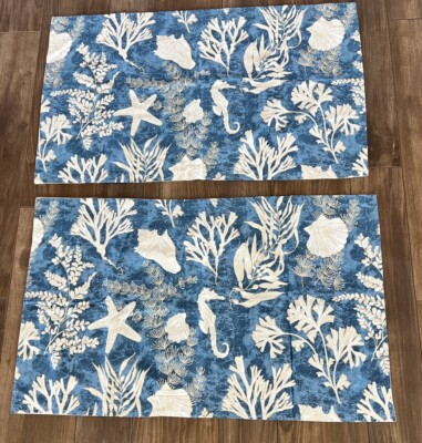 Madison Park Pillow Shams 'Cape Cod' Nautical Beach Coastal King Sized Set of 2-image