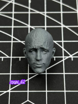 1:12 heroes Ryan Reynolds Bald Head Sculpt Carved For 6
