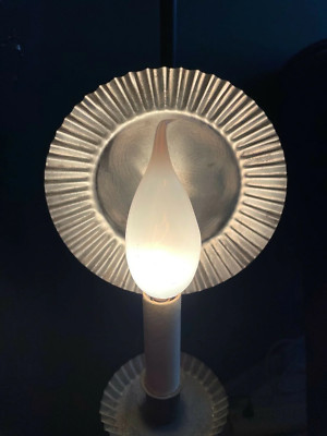 Primitive 15 Watt Large Silicone Dipped Candle-Lite Light Bulb Candelabra-image