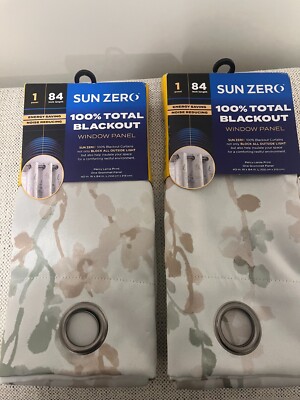 Sun Zero 100% Blackout Noise Sage Floral 40