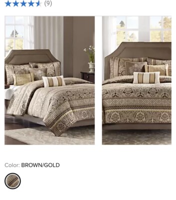 Madison Park Coverlet Set 4 Piece 2 Shams + 1 10”x18” Pillow New Full/Queen-image