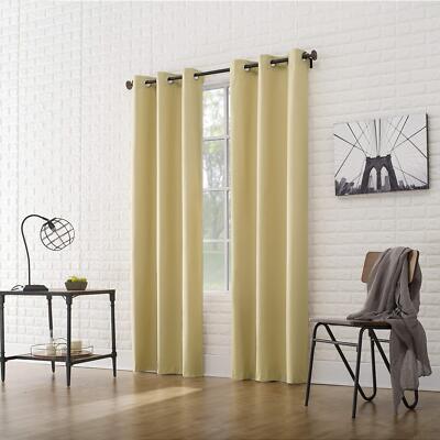 Sun Zero Cooper Thermal Insulated Energy Efficient Grommet Curtain Panel, 40 in-image