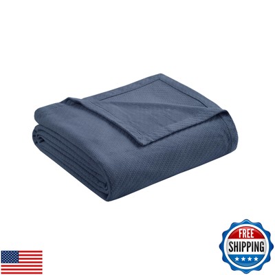 Madison Park Liquid Cotton Blanket Breathable, Softer Ring Spun Weave, Diamon-image