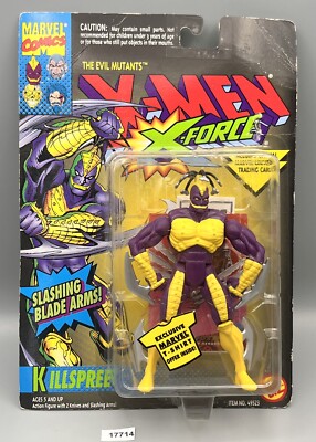X-Men KILLSPREE 1994 Toybiz Figure MINT ON CARD VIEW PICTURES FOR COND.-image
