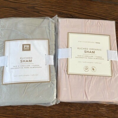 NEW Pottery Barn Teen lot of 2 ruched Shams-image