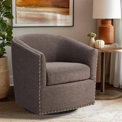 Madison Park Memo Chocolate 360° Swivel Chair-image