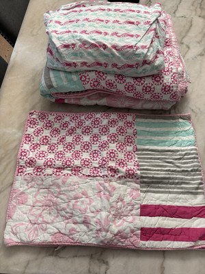 Pottery Barn Kids Mermaid Comforter Sheet Set Full/Queen PBK Girl Bedding Ocean-image