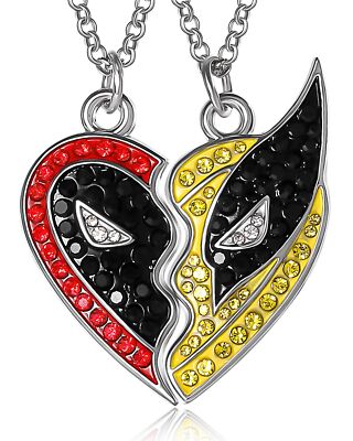 Deadpool and Wolverine Necklace Set of 2 Official License, 16+3 Deadpool Best...-image