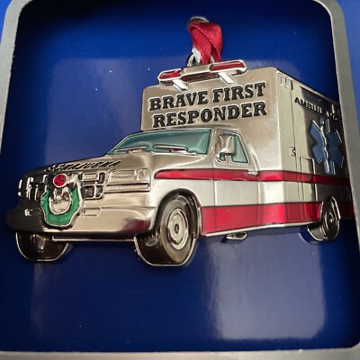 Brave First Responder Christmas Ornament Regent Square Studio Design Ambulance-image
