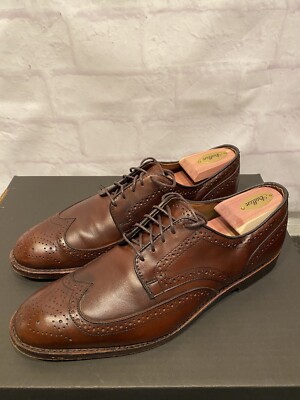 Allen Edmonds Madison Park 9.5 leather wing tip oxford dress shoes MSRP $425-image