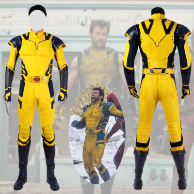 Wolverine Costume Wade Wilson cosplay Suit Deadpool 3 fullset with Mask-image
