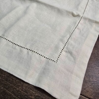 POTTERY BARN BELGIAN FLAX LINEN SHAM, KING ~ CLASSIC IVORY-image