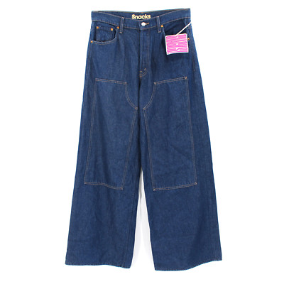 Mother Snacks The Bee's Knees Double Dip Jeans NEW High Rise Baggy Denim Sz 30-image