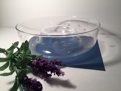 Princess House Heritage Large Chip N Dip Bowl 11.5” Wide 3.5” Tall-image